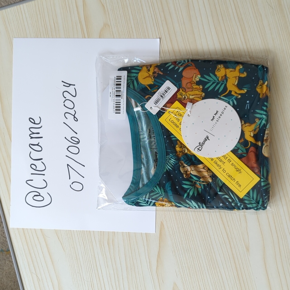 Little Sleepies Simba's Sky short sleeve and shorts PJ set